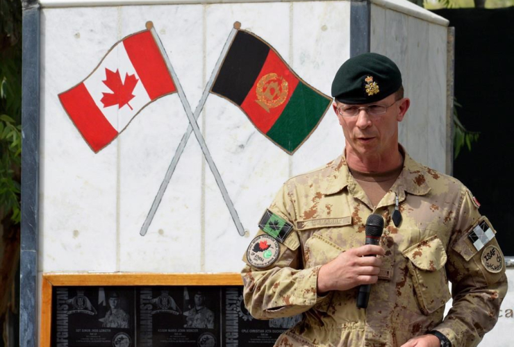 Brig.-Gen. Charles Lamarre, commander, Canadian Mission Transition Task Force, Kandahar, Afghanistan,