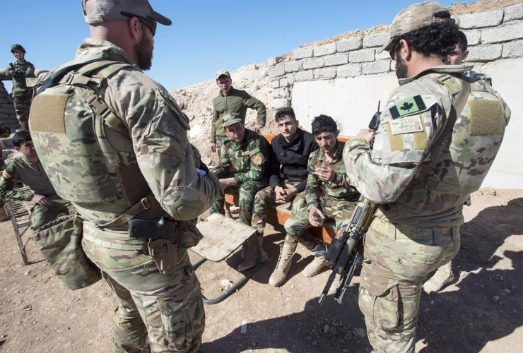 Canadian special forces, soldiers, Peshmerga fighters, observation post, northern Iraq, Canadian military, international coalition