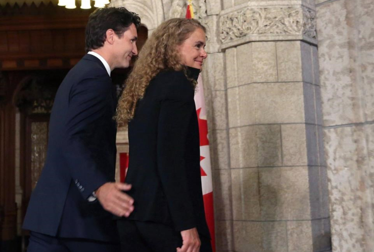 Prime Minister Justin Trudeau, Julie Payette, Parliament Hill,