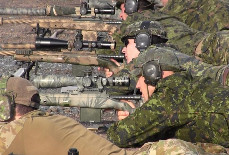 Snipers, Canadian International Sniper Concentration, CFB Gagetown, Oromocto, N.B.,