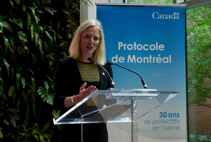 Environnement Minister Catherine McKenna, Montreal Protocol