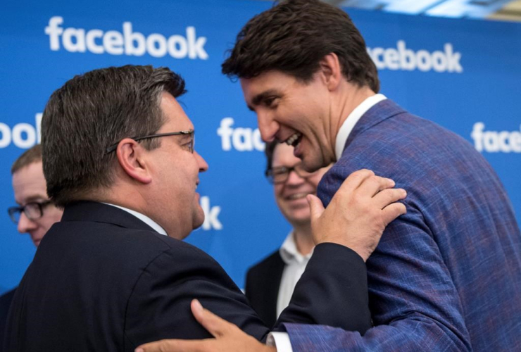Prime Minister, Justin Trudeau, Montreal Mayor Denis Coderre, Facebook, artificial intelligence research lab, 