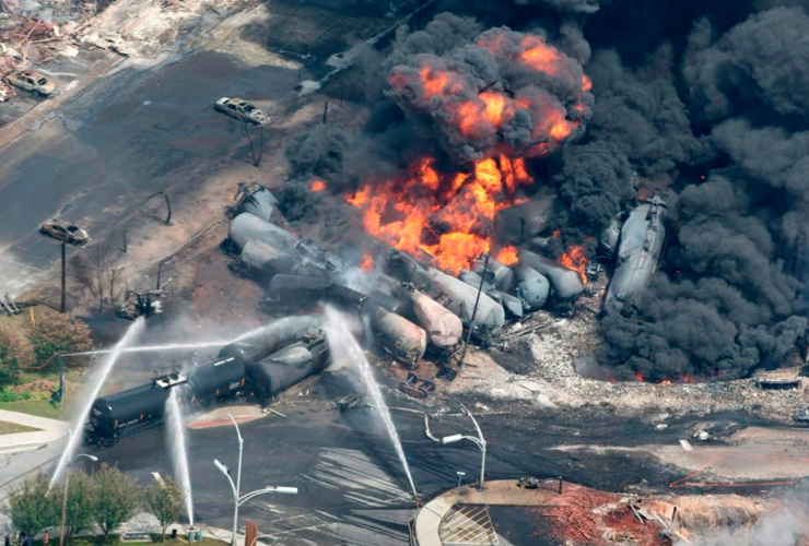 Lac Megantic, oil trains, oil by rail, disaster, crude oil