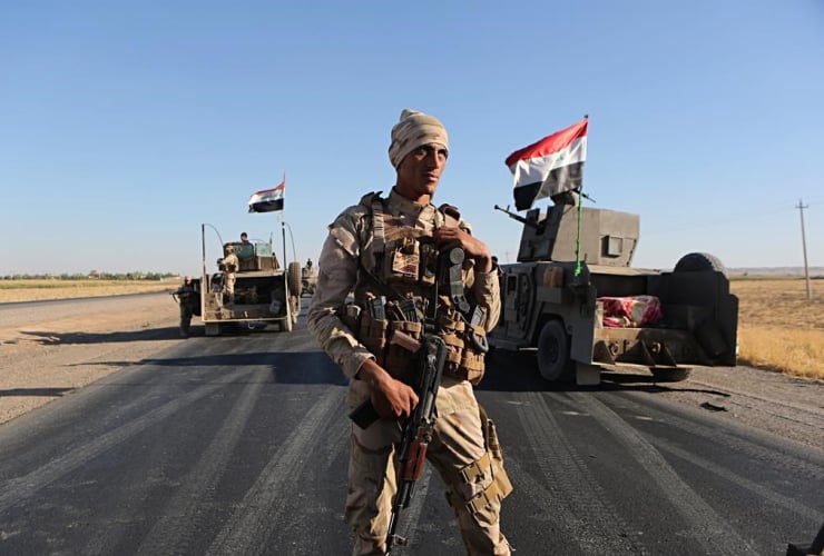 Iraqi security forces, Altun Kupri, Irbil, Iraq