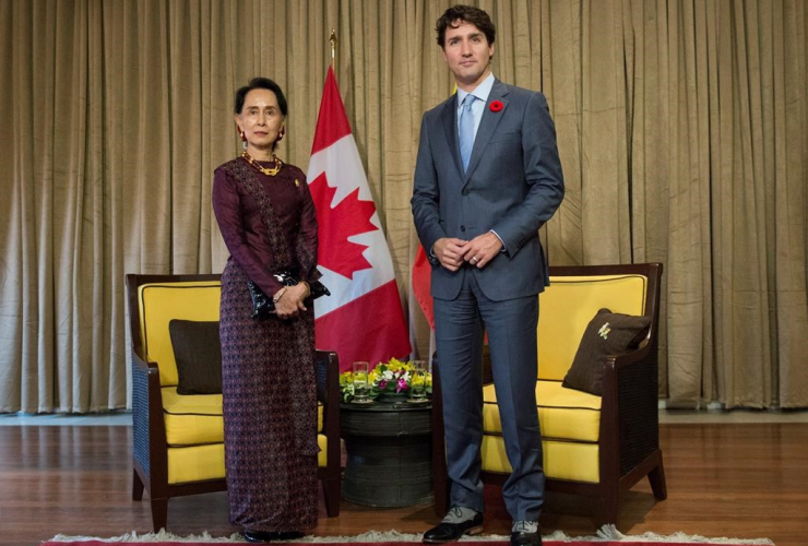 Canadian Prime Minister Justin Trudeau, Aung San Suu Kyi, APEC Summit, Danang, Vietnam,