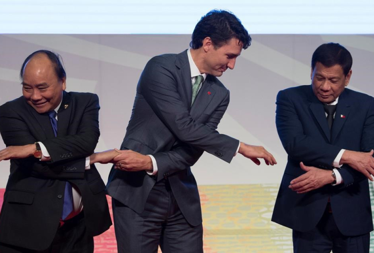 Justin Trudeau, Vietnamese Prime Minister, Nguyen Xuan Phuc, Philippine President, Rodrigo Duterte, ASEAN-Canada 40th Commemorative session, Manila, Philippines, 