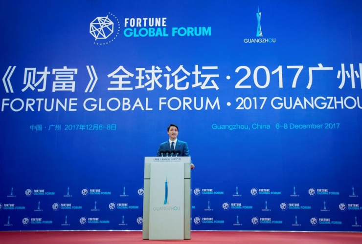 Prime Minister Justin Trudeau, speech, Fortune Global Forum, Guangzhou, China, 