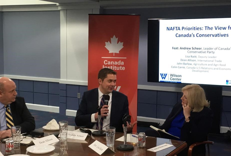 Conservative Leader Andrew Scheer, roundtable discussion, Wilson Centre, Washington,