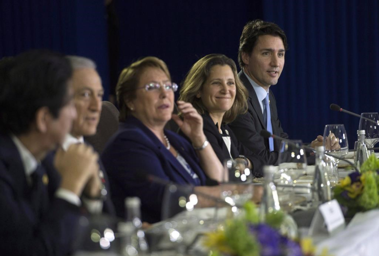 Justin Trudeau, Chrystia Freehand, TPP, APEC Summit, Manila, Philippines,