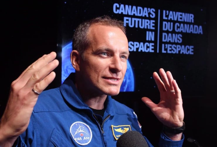Canadian astronaut, David Saint-Jacques, ,Industry Minister James Moore, Canadian astronauts, 