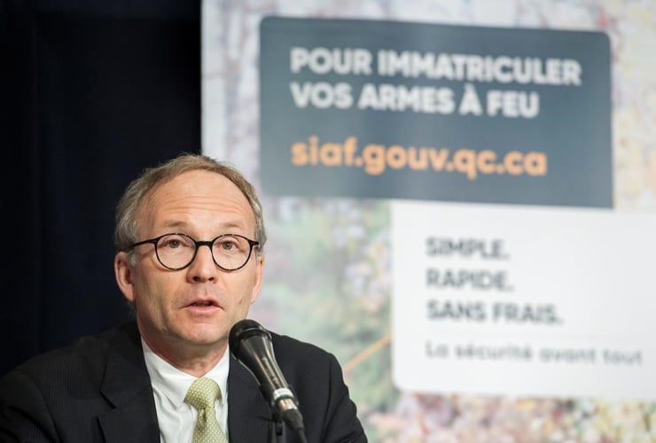 Quebec Public Security Minister Martin Coiteux, Quebec, long gun registry, Montreal, 