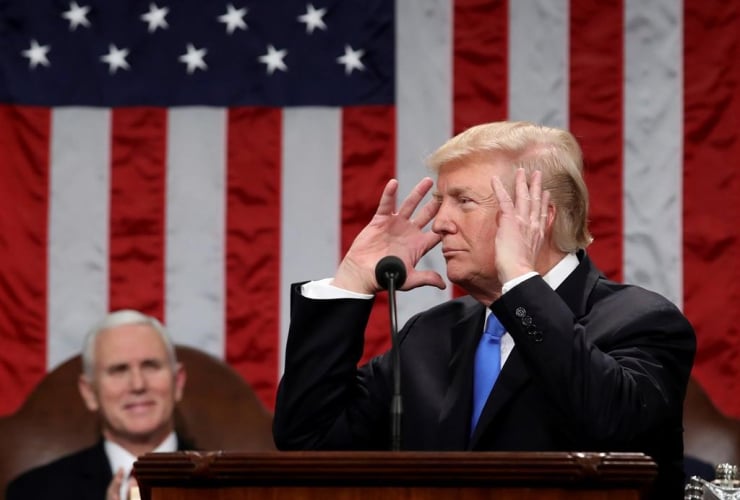 President Donald Trump, State of the Union address, House chamber, U.S. Capitol,