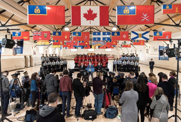 Prime Minister Justin Trudeau, RCMP "Depot" Division, Regina, Saskatchewan,