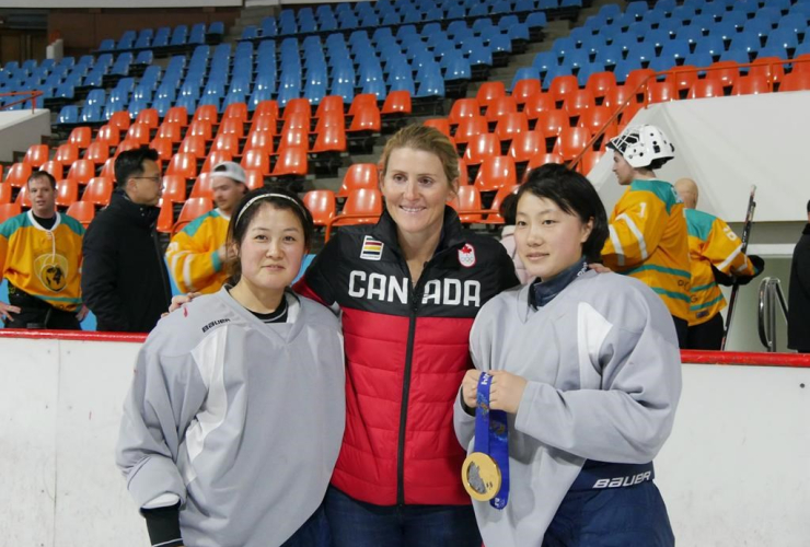 Hayley Wickenheiser, North Korean, women's hockey team, Pyongyang, North Korea, 