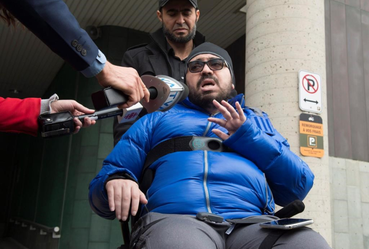 Aymen Derbali, Alexandre Bissonnette, mosque shooting, hall of justice, Quebec City, 