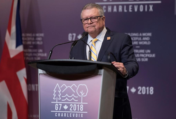Minister of Public Safety, Ralph Goodale, 