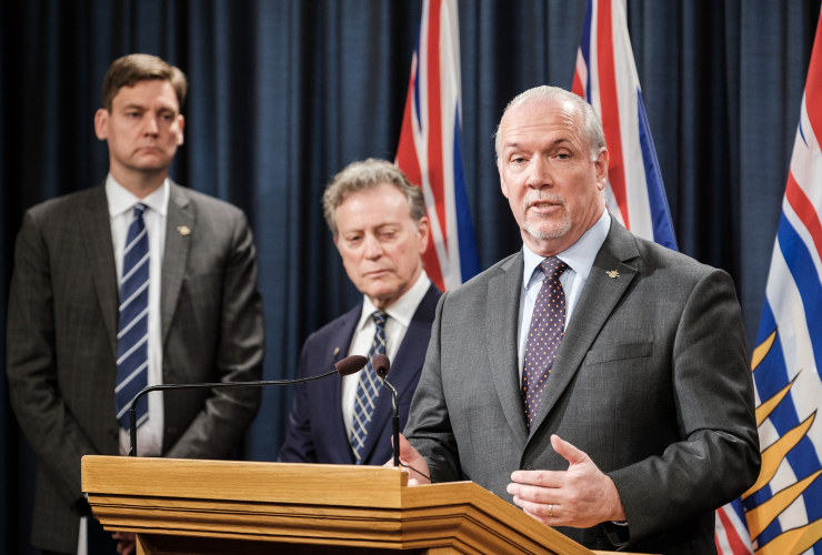 B.C. Premier John Horgan announces reference case is filed in B.C. Court of Appeal. 