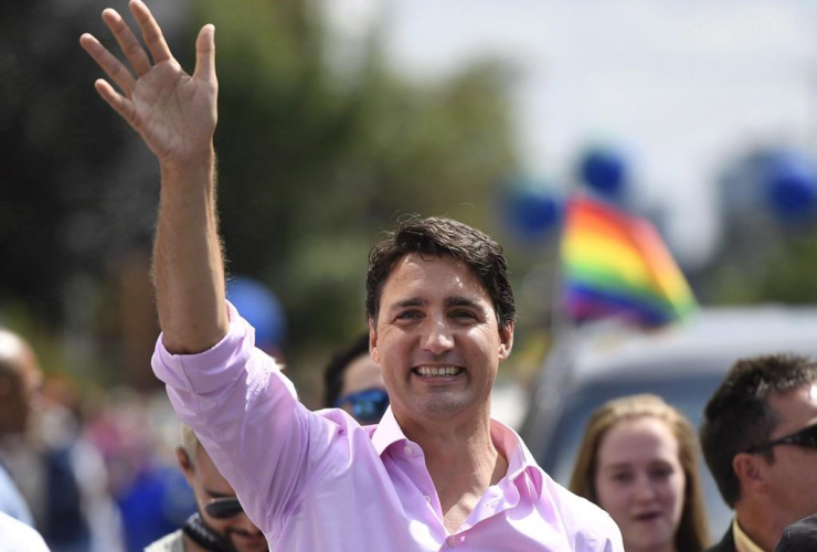 Prime Minister Justin Trudeau, Ottawa Capital Pride parade, 