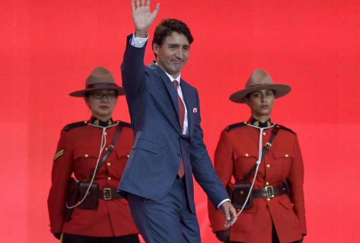 Prime Minister Justin Trudeau, Canada Day, Parliament Hill, 