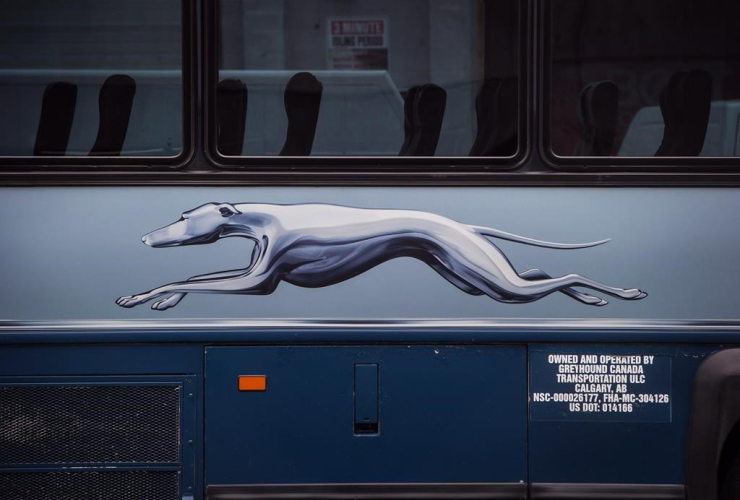 Greyhound logo, Vancouver, 