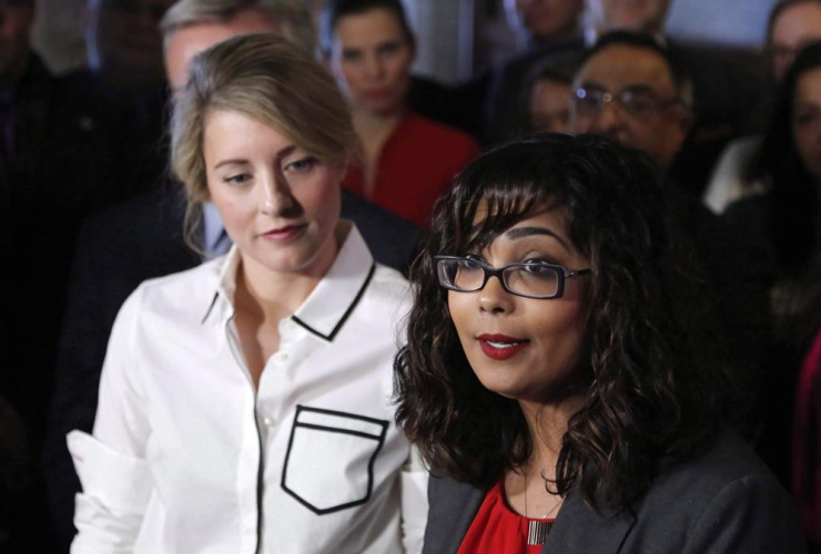 Liberal MP Iqra Khalid, Minister of Canadian Heritage Melanie Joly,