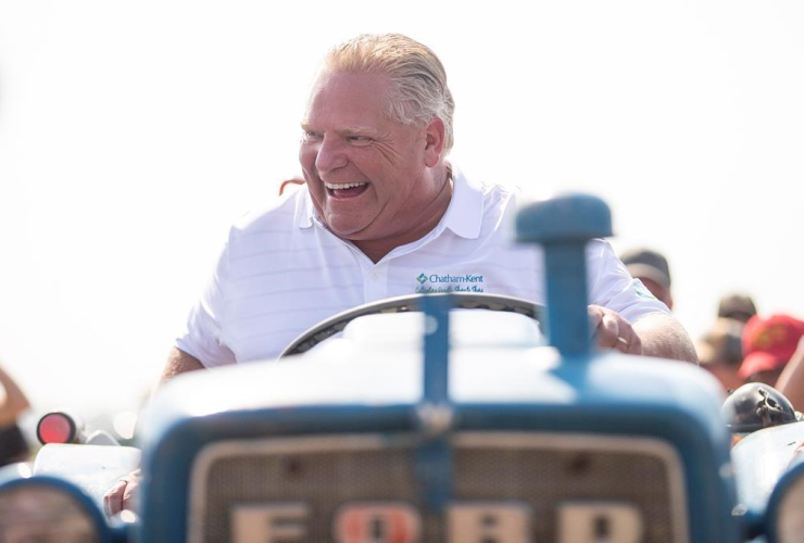 Ontario Premier Doug Ford, Ford tractor, International Plowing Match, Pain Court, 