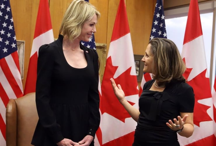United States Ambassador to Canada, Kelly Craft, Canadian Foreign Affairs Minister, Chrystia Freeland,