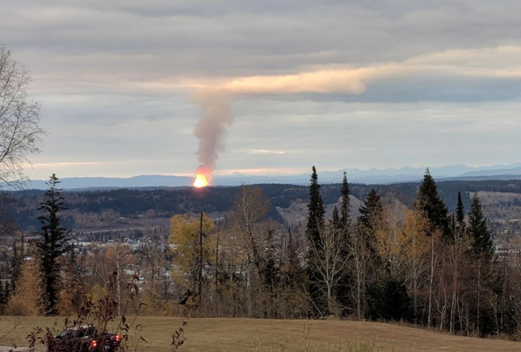 pipeline, ruptured, fire, Prince George, B.C.,