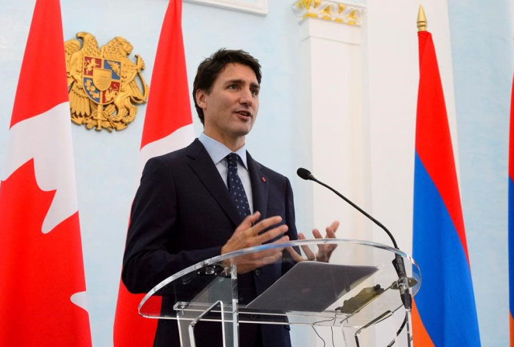 Prime Minister Justin Trudeau, Armenian Prime Minister Nikol Pashinyan, Yerevan, Armenia,