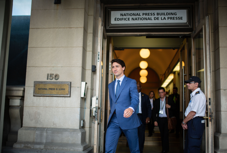 Justin Trudeau, Ottawa, National Press Building