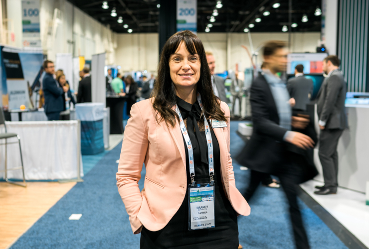 Brandy Giannetta from CanWEA at CanWEA2018 in Calgary on Oct. 24, 2018. Photo by Louie Villanueva