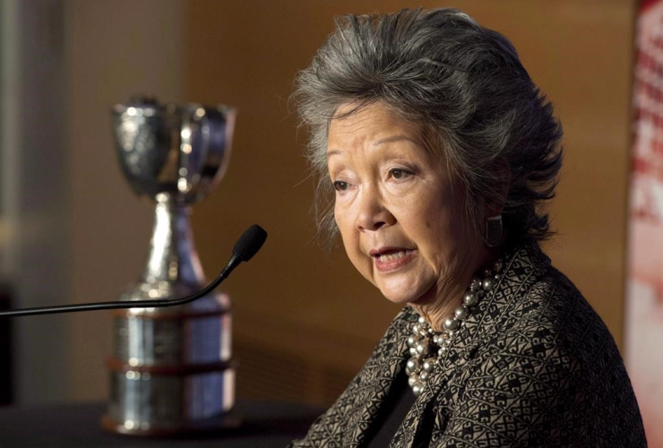 Former governor general Adrienne Clarkson, Clarkson Cup, Hockey Hall of Fame, Toronto,