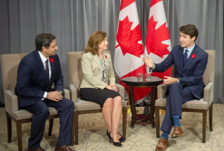 Prime Minister Justin Trudeau, Barbara Humpton, Faisal Kazi