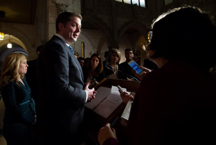 Leader of the Opposition, Andrew Scheer, Conservative MP Michelle Rempel, 