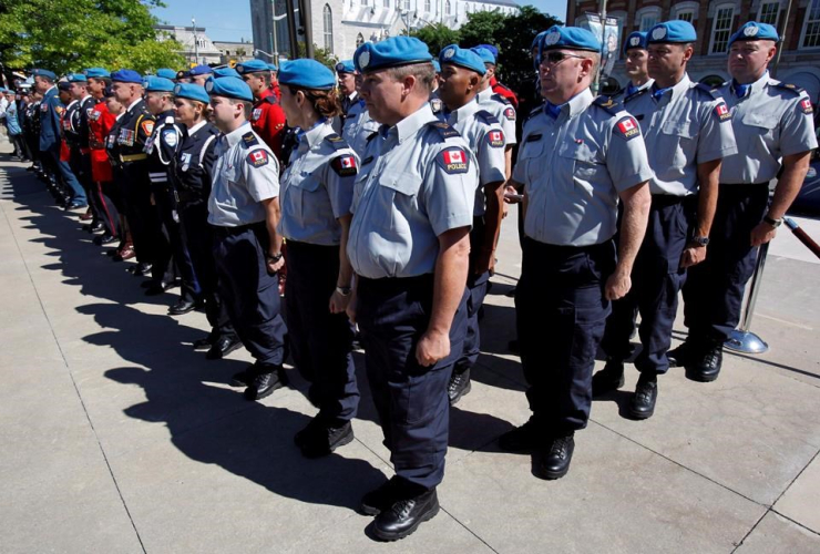 contingent, police officers, deploy, Haiti, National Peacekeeping Monument, National Peacekeepers' Day,
