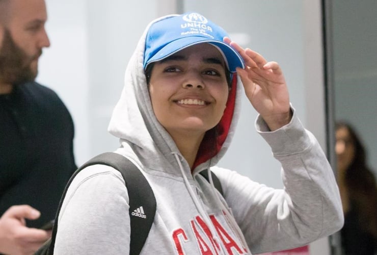 Saudi teenager, Rahaf Mohammed Alqunun, Toronto, Pearson International Airport,