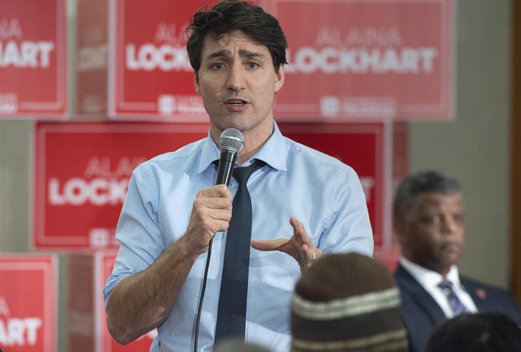Prime Minister Justin Trudeau, Fundy Royal MP Alaina Lockhart, 