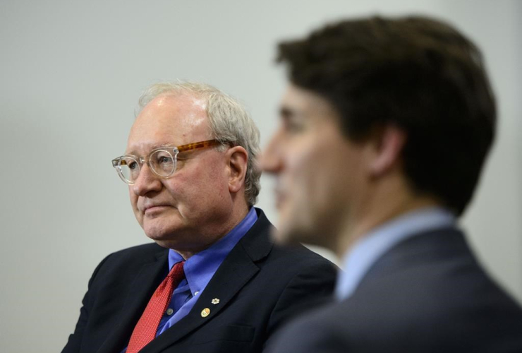 Prime Minister Justin Trudeau, Premier of Prince Edward Island Wade MacLauchlan, 