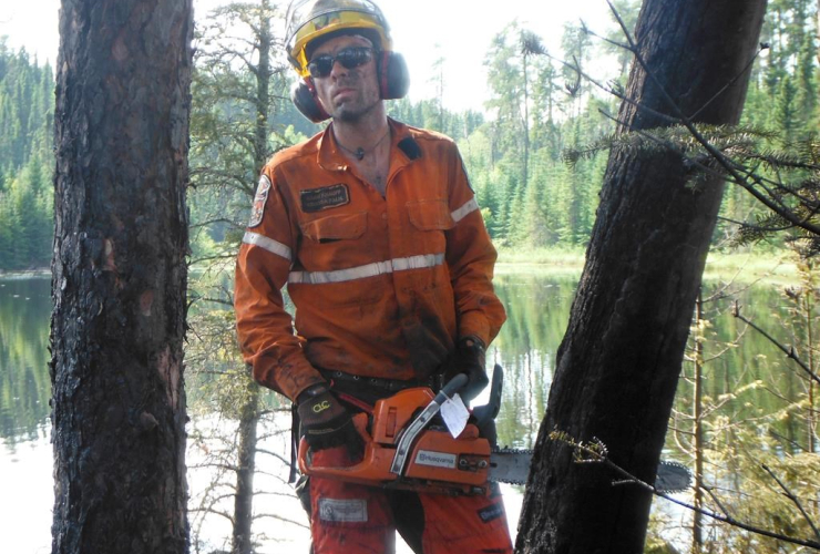 Ontario firefighter, Adam Knauff, 