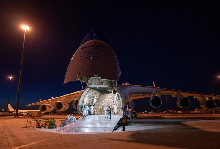 medical supplies, Antonov AN-225 cargo transporter,