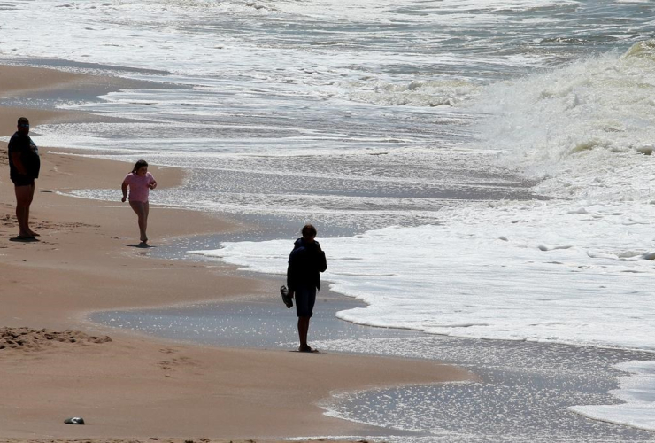 People, beach, Atlantic Ocean, Biarritz, France, 