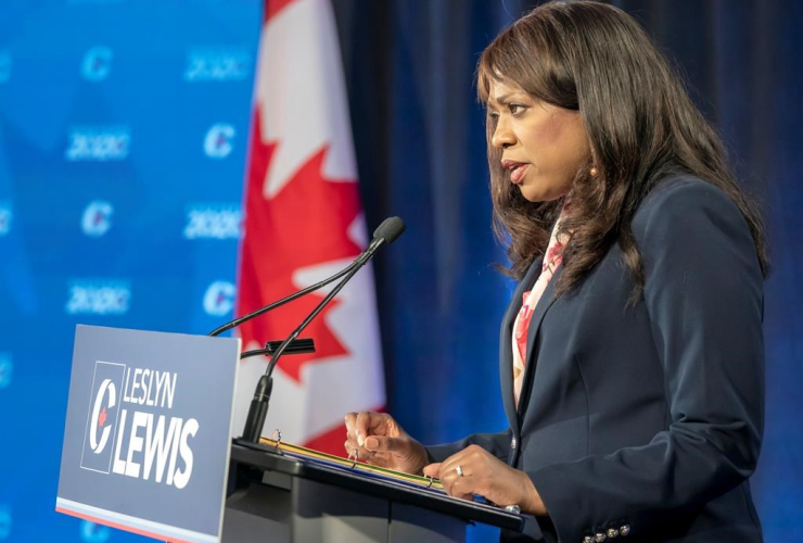 Conservative Party of Canada leadership candidate, Leslyn Lewis,