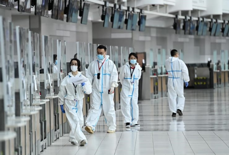Workers, Pearson International Airport,