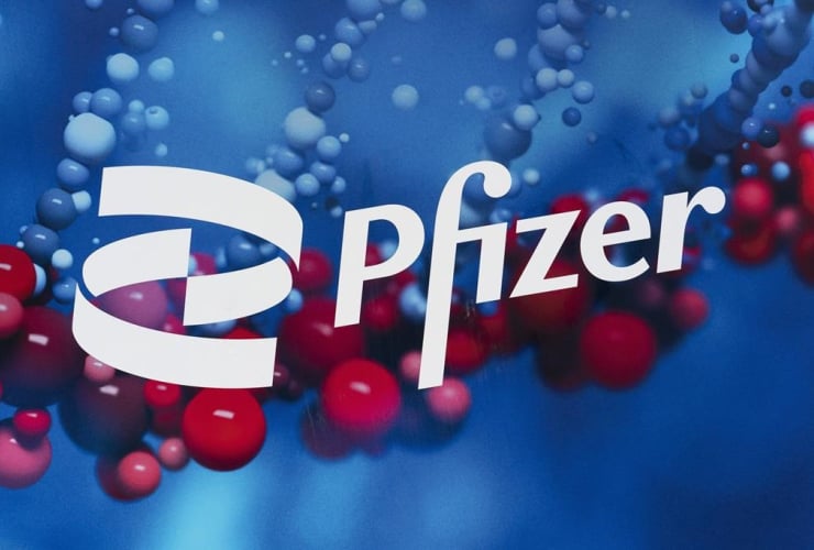 Pfizer logo,
