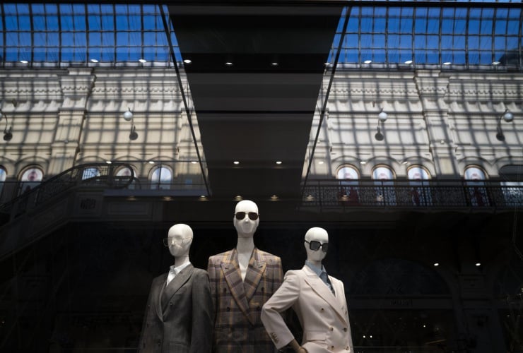 Mannequins, Gucci boutique, Moscow, Russia, 