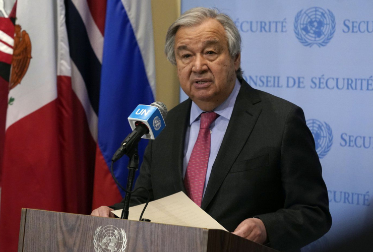 United Nations Secretary General, Antonio Guterres, 