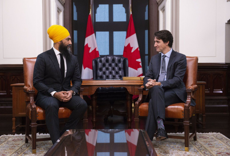 Jagmeet Singh, Justin Trudeau, 