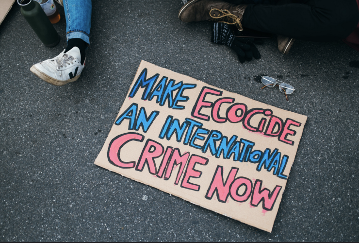 Climate activists are calling for ecocide to be make an international crime in an effort to hold people accountable for environmental destruction. Photo by Ivan Radic / Flickr (CC BY 2.0)