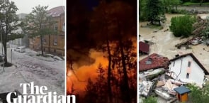 Extreme weather: glacial flooding, wildfires and hailstorms cause havoc across the world