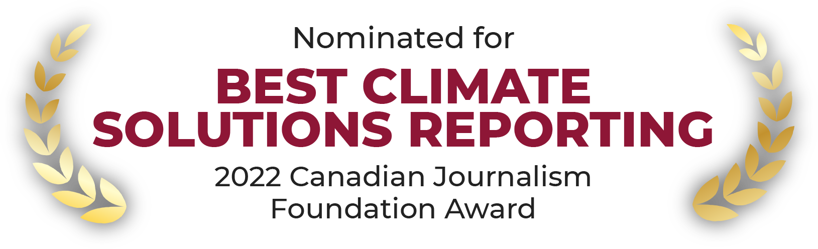 Nominated for CJF Award for Climate Solutions Reporting 2022